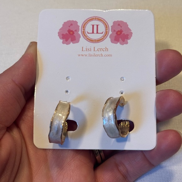 *NWT* LISI LERCH Small Hoop Earrings - Picture 4 of 5